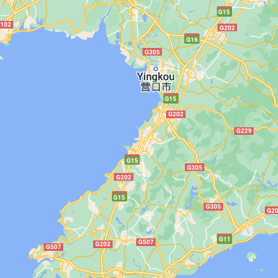 Map showing location of Honghai (40.240980, 122.111620)