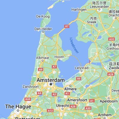 Map showing location of Hoorn (52.642500, 5.059720)