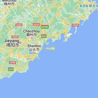 Map showing location of Houzhai (23.424920, 117.020740)
