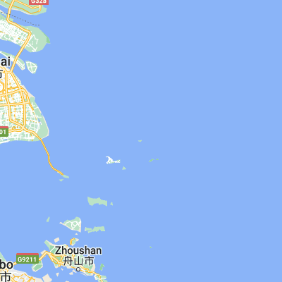 Map showing location of Huaniao (30.850280, 122.691390)