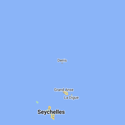 Map showing location of Île Denis (-3.800000, 55.666670)