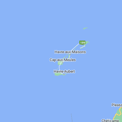 Map showing location of Îles de la Madeleine (47.392770, -61.896290)