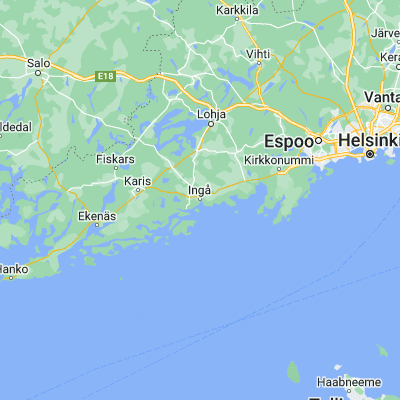 Map showing location of Ingå (60.045870, 24.004590)