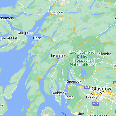 Map showing location of Inveraray (56.230520, -5.074740)