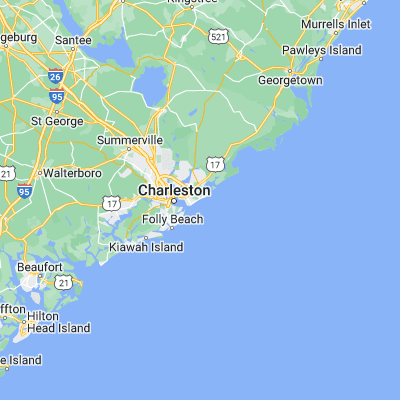 Map showing location of Isle of Palms (32.786840, -79.794800)