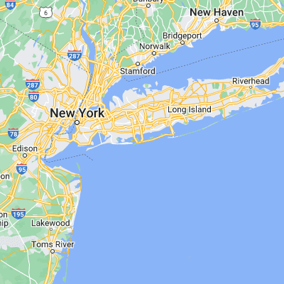 Map showing location of Jones Beach (40.594550, -73.502900)