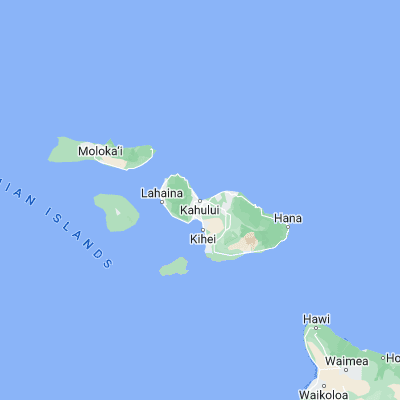 Map showing location of Kahului (20.894720, -156.470000)