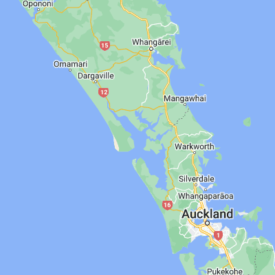 Map showing location of Kaipara Harbour (-36.308190, 174.200180)