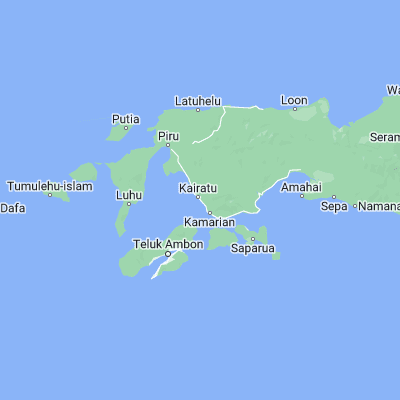 Map showing location of Kairatu (-3.353370, 128.362760)