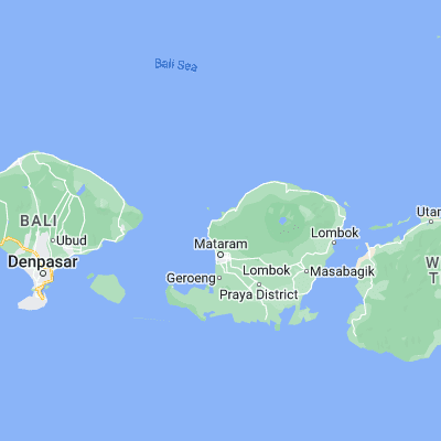 Map showing location of Karangsubagan (-8.406700, 116.101900)