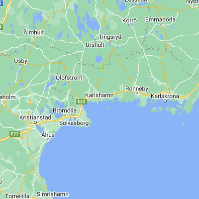 Map showing location of Karlshamn (56.170600, 14.861880)