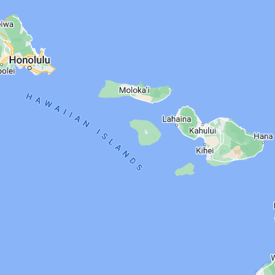 Map showing location of Kaumalapau (20.787010, -156.989350)
