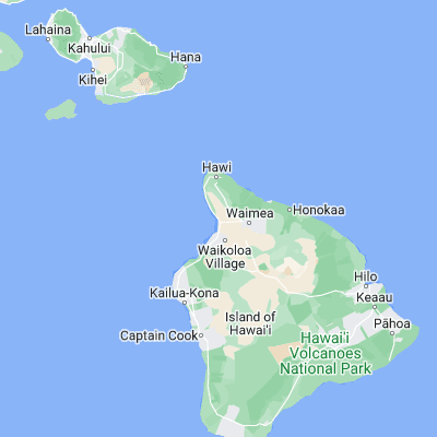 Map showing location of Kawaihae (20.035390, -155.826460)