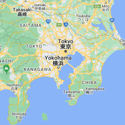 Map showing location of Kawasaki (35.520560, 139.717220)