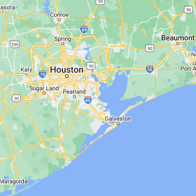 Map showing location of Kemah (29.542730, -95.020480)