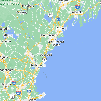 Map showing location of Kennebunk Beach (43.345090, -70.502270)