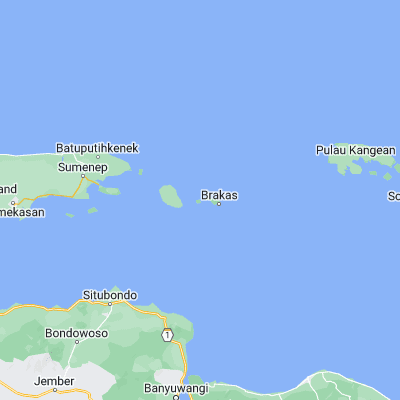 Map showing location of Ketupat (-7.145800, 114.497200)