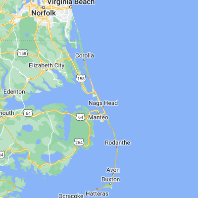 Map showing location of Kill Devil Hills (36.030720, -75.676010)