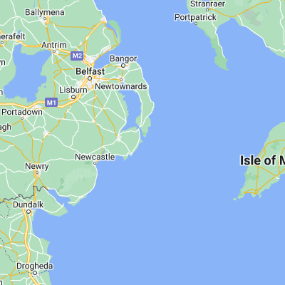Map showing location of Killard Point (54.312620, -5.525950)