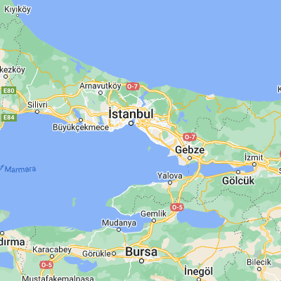 Map showing location of Kınalı (40.907130, 29.054990)