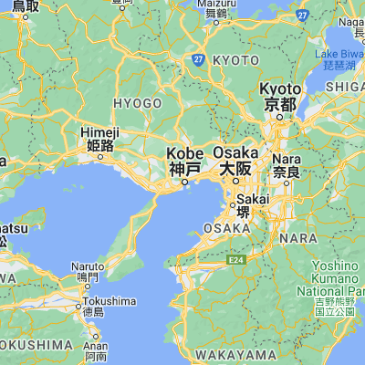 Map showing location of Kōbe-shi (34.691300, 135.183000)
