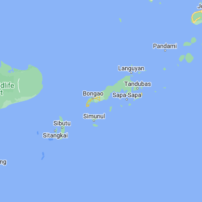 Map showing location of Kolape (5.070280, 119.896940)