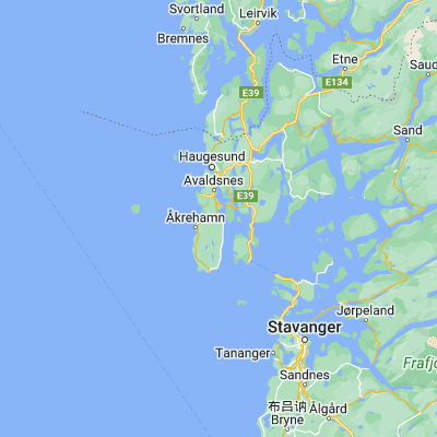 Map showing location of Kopervik (59.283540, 5.306690)