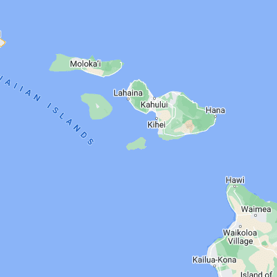 Map showing location of Kuheeia Bay (20.590210, -156.605600)