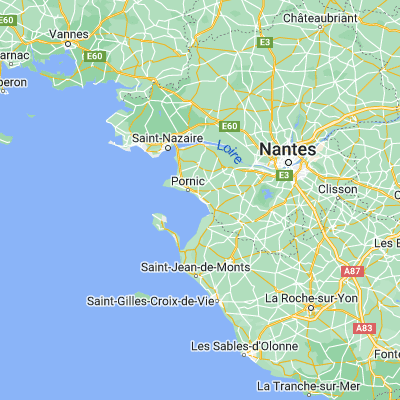 Map showing location of La Bernerie-en-Retz (47.080400, -2.036420)