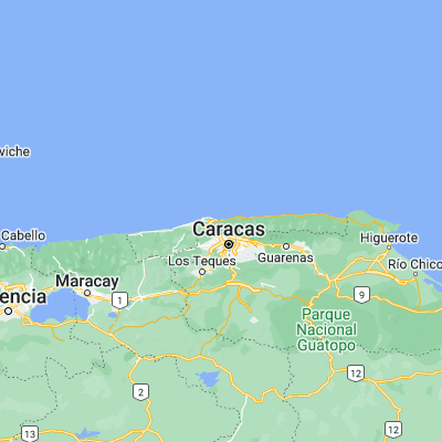 Map showing location of La Guaira (10.599010, -66.934600)