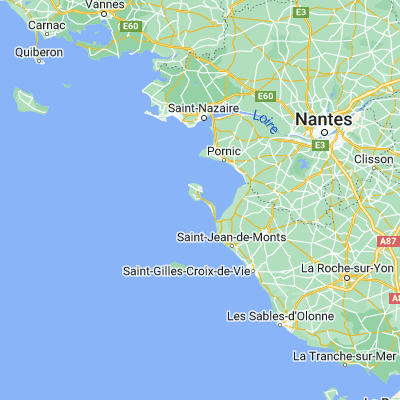 Map showing location of La Guérinière (46.966670, -2.233330)
