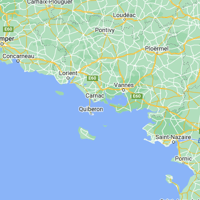 Map showing location of La Trinité-sur-Mer (47.586800, -3.029940)