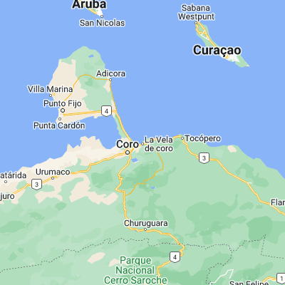 Map showing location of La Vela de Coro (11.462090, -69.565910)