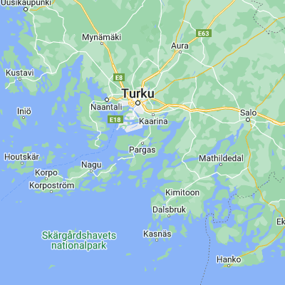 Map showing location of Länsi-Turunmaa (60.299720, 22.300400)