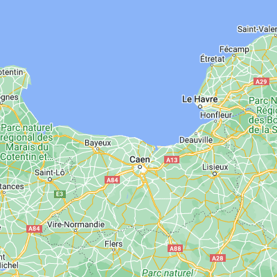 Map showing location of Langrune-sur-Mer (49.323460, -0.373460)
