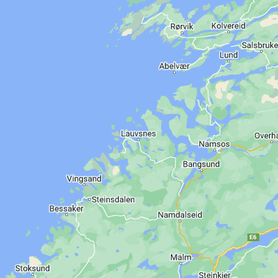 Map showing location of Lauvsnes (64.500610, 10.893960)