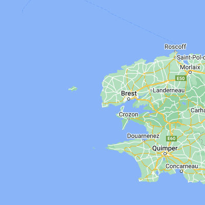 Map showing location of Le Conquet (48.360530, -4.770860)