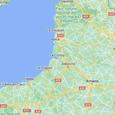 Map showing location of Le Crotoy (50.216000, 1.625000)