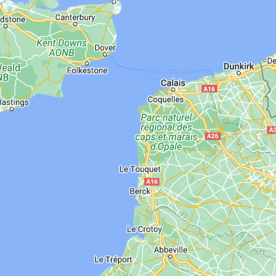 Map showing location of Le Portel (50.705590, 1.575740)