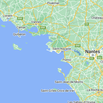 Map showing location of Le Pouliguen (47.269730, -2.427800)