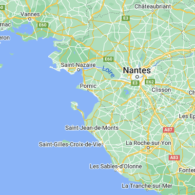 Map showing location of Les Moutiers-en-Retz (47.063750, -1.999000)