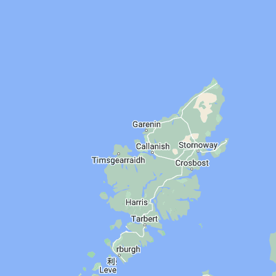 Map showing location of Little Bernera (58.266670, -6.866670)