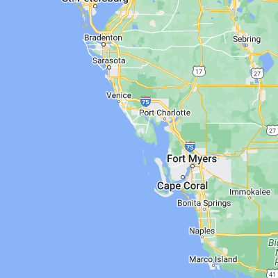 Map showing location of Little Gasparilla Island (26.829790, -82.290930)