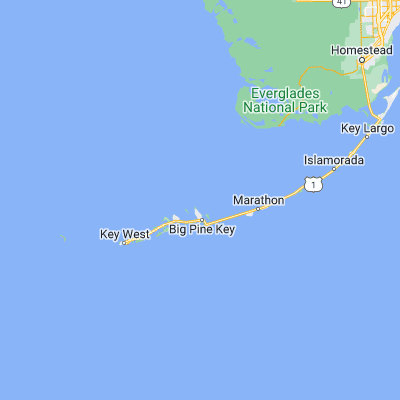 Map showing location of Little Spanish Key (24.774860, -81.369800)