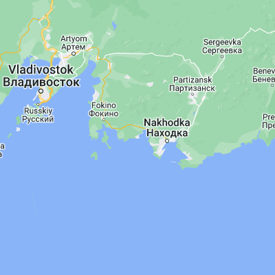 Map showing location of Livadiya (42.868200, 132.673670)