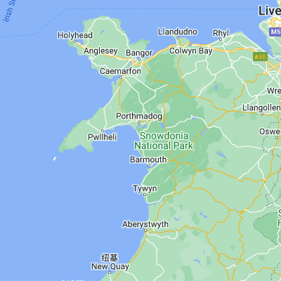 Map showing location of Llanfair (52.844150, -4.115410)