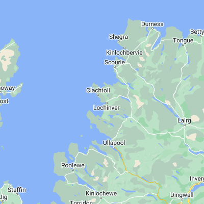 Map showing location of Loch Inver (58.150000, -5.283330)