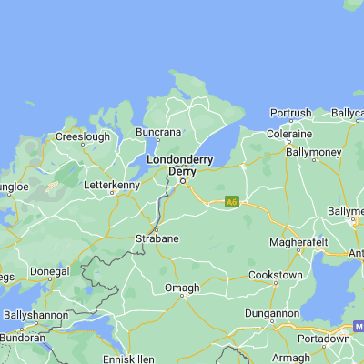 Map showing location of Londonderry County Borough (54.997210, -7.309170)
