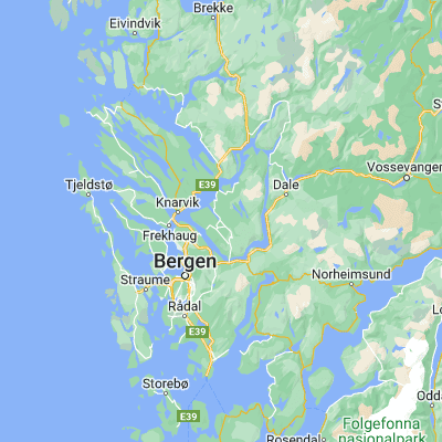 Map showing location of Lonevåg (60.526190, 5.493650)