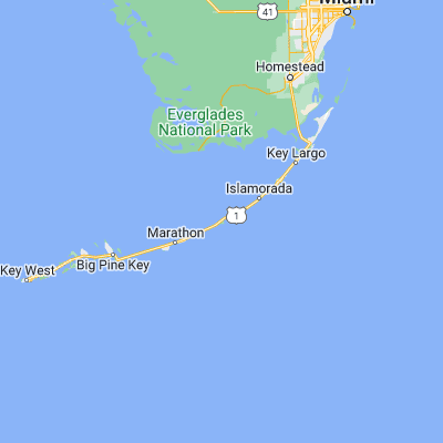 Map showing location of Long Key (24.819860, -80.821730)